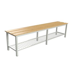 ÖB-02-180C Öltözőpad cipőtartó ráccsal 180 cm